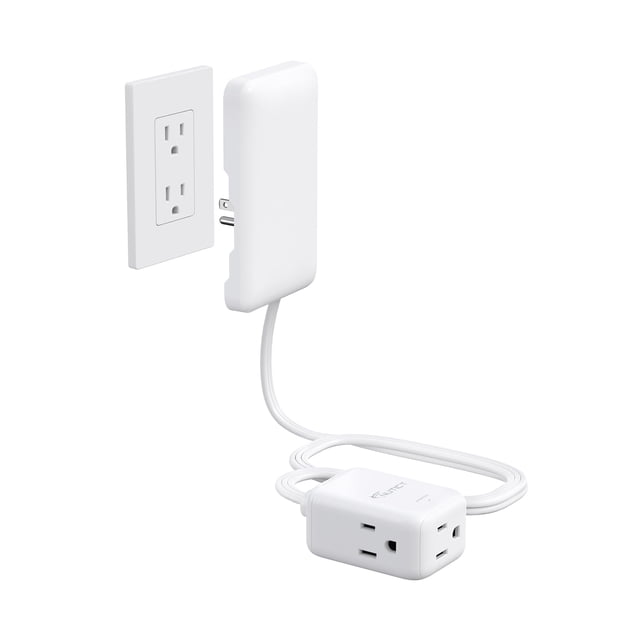 Cubierta de enchufe para cable de extensión NUTICT de 3 pies con protector contra sobretensiones