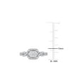 thumbnail image 3 of 1/2 Carat (Ctw H-I, I2-I3) Princess-Cut Diamond Engagement Ring in 10K White Gold, 3 of 6