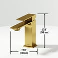 thumbnail image 6 of VIGO Dunn Single Handle Single-Hole Bathroom Faucet in Matte Brushed Gold, 6 of 13