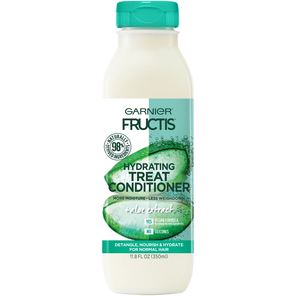 Garnier Fructis Hydrating Treat Moisturizing nourishing Daily Conditioner with Aloe, 11.8 fl oz