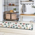 thumbnail image 7 of Ryvnso Christmas Tree Checkered Pattern Hallway Runner Rugs Floor Carpet Non Slip Entryway Mat 2' x 6', 7 of 7