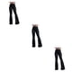 thumbnail image 1 of Qarigey Pantalones vaqueros de pierna ancha para mujer, pantalones de cintura alta, pantalones elásticos informales con correa elástica para Type1 NO1, 1 of 6