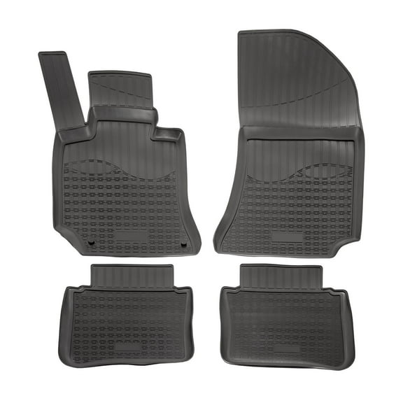 3D Floor Mats for 2009-2016 Mercedes-Benz E-Class W212 Heavy Duty, Custom Fit, All Weather Floor Liner Front & 2nd Row Full Set Rubber, Black