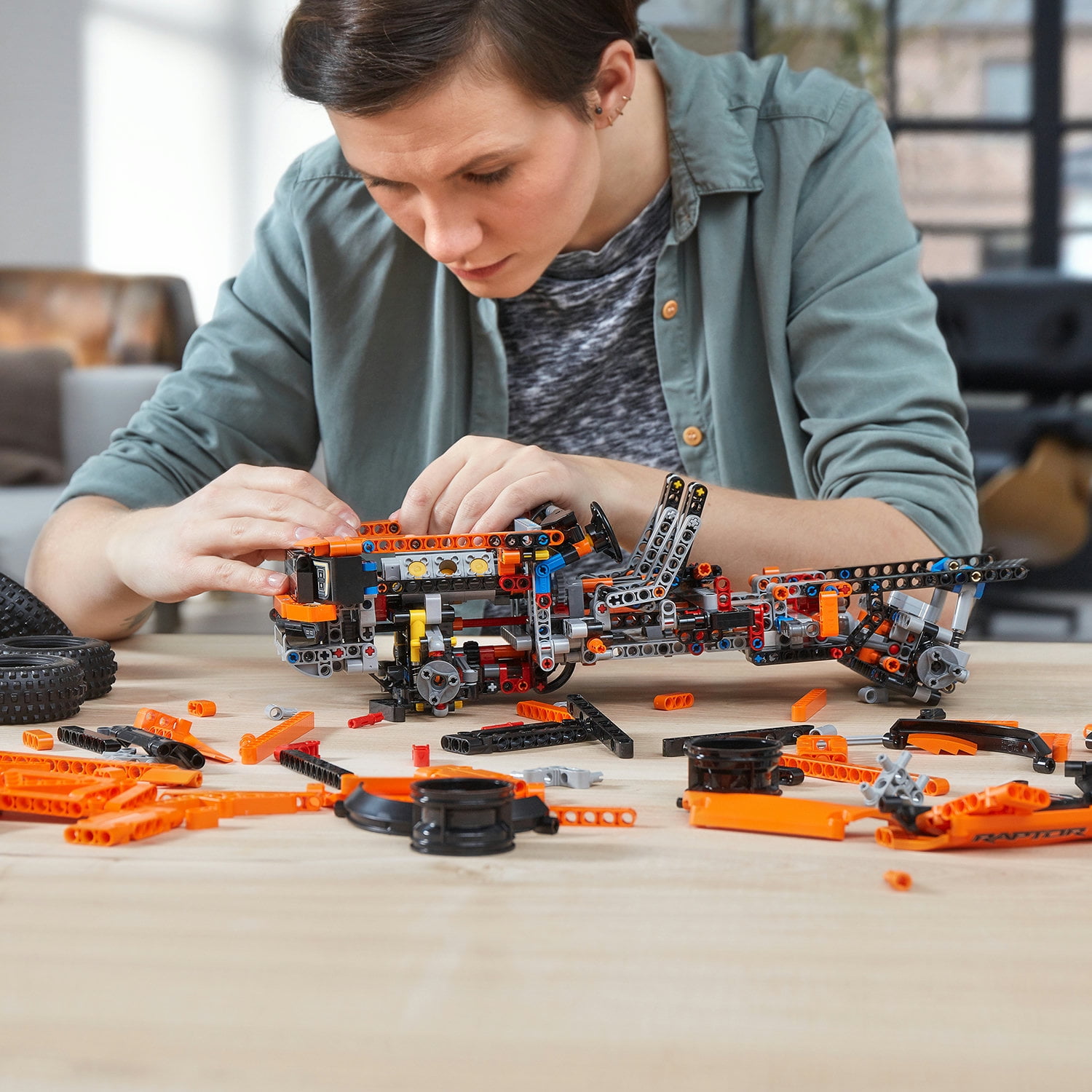 LEGO Technic Ford F-150 Raptor 42126 Model Building Kit; Enjoy an Immersive Build Recreating the Features and Functions of the Powerful Ford F-150 Raptor Pickup Truck (1,379 Pieces)