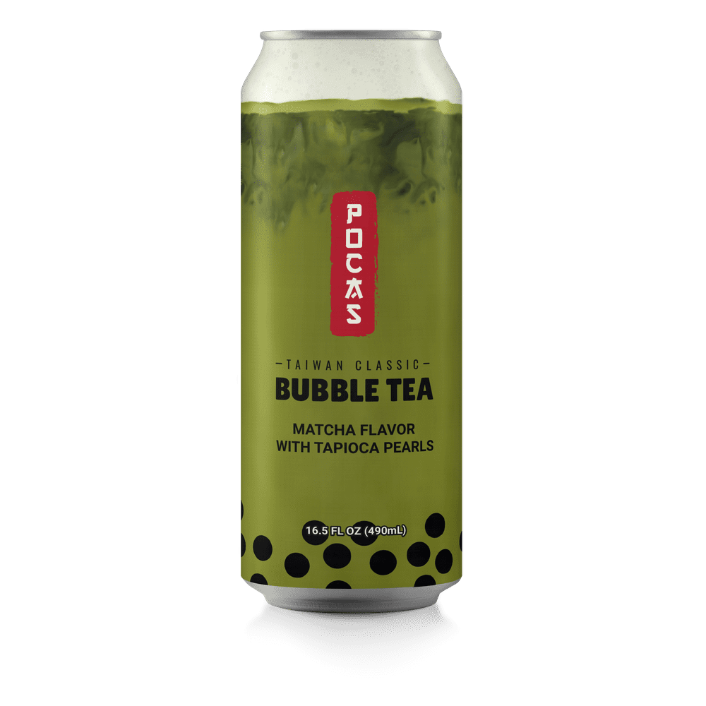 POCAS BUBBLE TEA MATCHA 8/16.5FL OZ(692214)