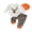 White, variant on RUINIXCW Infant Baby Boy Irish Outfits Long Sleeve Romper Jogger Pants and Hat Set