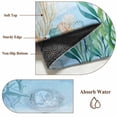 thumbnail image 5 of Ocean Blue Front Door Rugs 2x3 ft Turtle Starfish Compass Seagrass Coral Coastal Small Rug for Entryway Non Slip Washable Bathroom Door Mat Absorbent Floor Mat for Indoor Entrance, 5 of 9