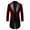 Red, variant on Mens Victorian Tailcoat Suit Jackets Steampunk Gothic Medieval Pirate Trench Coat Vintage Lapel Tuxedo Tail Jacket