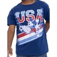 thumbnail image 4 of Mickey Mouse Toddler Boys Short Sleeve Americana Crewneck T-Shirt, Sizes 12M-5T, 4 of 7