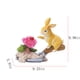 thumbnail image 3 of Decoraciones de conejito de Pascua Primavera Interior Exterior Decoración solar para el hogar Figuras de conejito Conejo de resina, 3 of 8