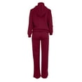 thumbnail image 5 of Cathalem Lounge Sets for Women 2 Piece Sets for Women 2024 Trendy Fall Outfits Jogger Sweat Pants Set Wide Leg Tracksuit Matching Sweatsuits (Wine,L), 5 of 6