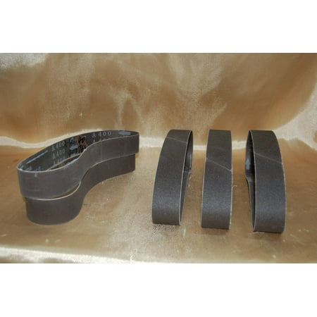 

BLUEROCK ® Pack of 5 #400 Grit Sandpaper Aluminum Oxide Sanding Belts 1-1/2 x 30 fits Metabo 40mm X 760mm Polisher Grinder