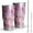 Lightpink Daisy Flower-1, variant on 30oz Lightpink Daisy Flower Linear Pattern Tumblers Stainless Steel Tumbler with Lid and Straw,Vacuum Insulated Double Wall Travel Tumbler Cups Mug with Cleaning Brush for Coffee,Tea