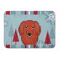 thumbnail image 1 of Alfombrilla para suelo de perro salchicha rojo de pelo largo de vacaciones de invierno de Caroline's Treasures, 19 x 27, multicolor Caroline's Treasures BB1710RUG, 1 of 1