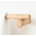 thumbnail image 5 of Beech Towel Rack Hanging Rod Bathroom Toilet Punch-free Wall Mounted Towel Rack Wooden Towel Rack 30cm, 5 of 5