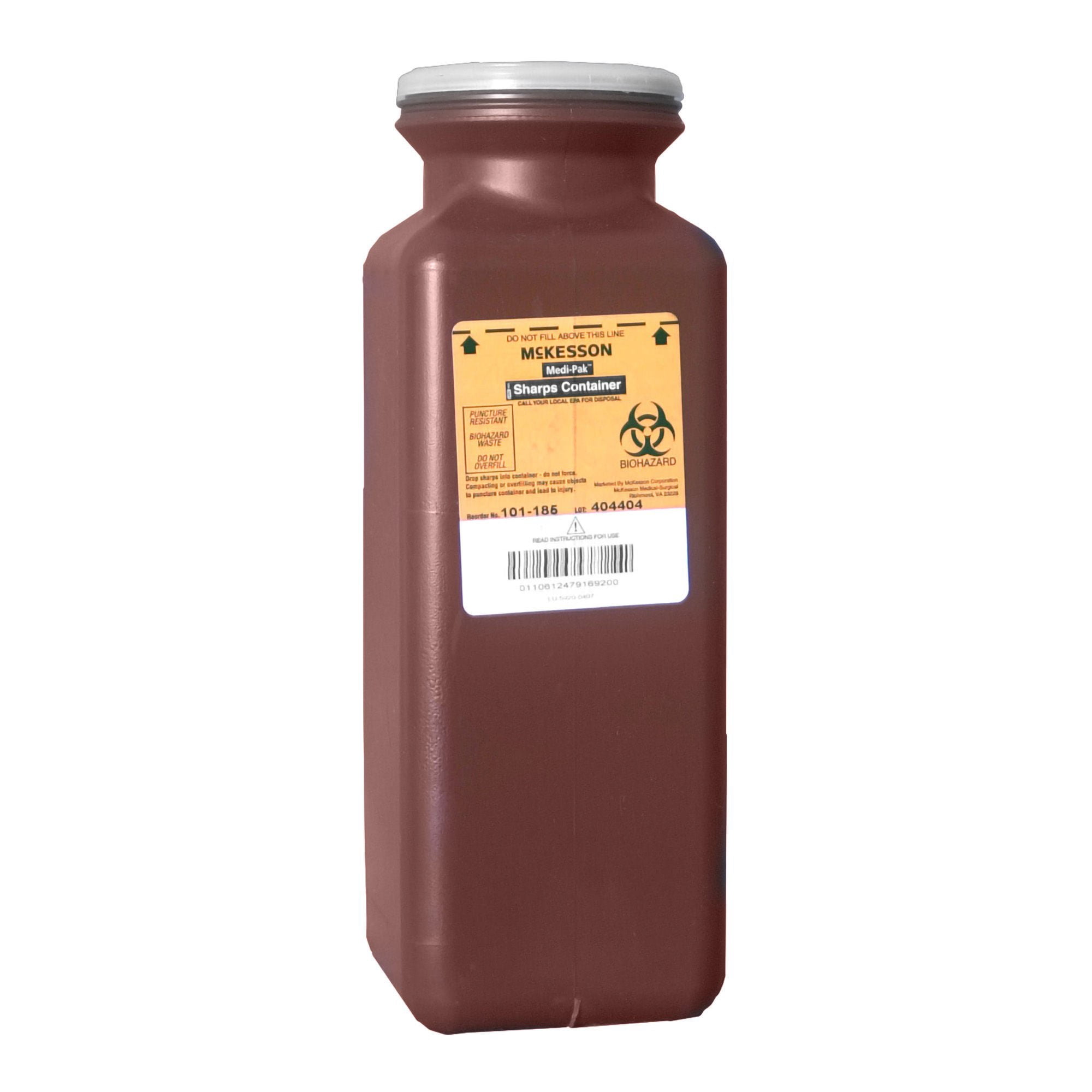 McKesson Sharps Container 0.425 gal. Vertical Entry