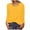 Yellow, variant on IROINNID Polyester Long Sleeve T Shirt for Women Casual Solid Loose T-shirt Blouse Round Neck Tops,Navy