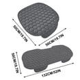 thumbnail image 2 of Clearance Cushion for Car Hwkond Car Seat Cushion Winter Plush No Backrest No Binding Warm Cushion Car Cushion 3pc, 2 of 5