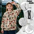 thumbnail image 7 of Xoenoiee Christmas Snowman Tree Bulb Print Girls Quarter Zip Oversized Sweatshirts Xmas Teen Fleece Pullover Hoodies 2025 Mock Neck Sweater Fall Workout Jacket, 13-14 Years, 7 of 7