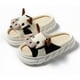 thumbnail image 3 of Pantuflas De Vaca Para Mujer Suaves Cómodas Lino Mudas, 3 of 3
