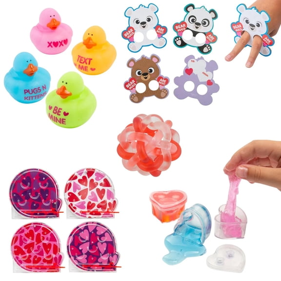 Valentine’s Day Party Prize & Reward Handouts Assortment - 180 Pc.