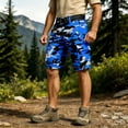 thumbnail image 2 of xfsWaSs Mens Cargo Shorts Men's Camouflage Cargo Shorts Relaxed-Fit Outdoor Hiking Shorts With Pockets For Summer Outdoor Activities Workout Shorts, 2 of 4