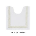 thumbnail image 3 of Better Trends 3 Piece Bathroom Rugs Set 100% Cotton Soft Bath Mat Water Absorbent, Reversible, Machine Washable for Home, Bathroom Decor Toilet Base Contour Mat, Hotel Collection - White/Ivory, 3 of 7