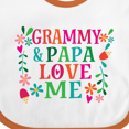 thumbnail image 4 of Inktastic Grammy and Papa Love Me Girls Baby Bib, 4 of 4