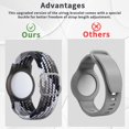 thumbnail image 4 of YUNOVA Braided AirTag Bracelet for Kids, Adjustable Nylon Wristband, Anti-Lost GPS Tracker Compatible with Apple AirTag 1st/2nd Gen, 1-Pack, 4 of 8