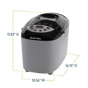 West Bend Hi-Rise Bread Maker with 12 Preset Digital Controls, 3 lb Capacity, in Gray (47413)