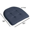 thumbnail image 4 of YouLoveIt U-Shaped Chair Pads Memory Foam No Slip 16" x 17" Chair Pad Cushion, 2/4/6/12 Packs, 4 of 7
