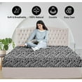thumbnail image 4 of 1 Fitted Sheet Only Emperor/Wyoming King (84''x84'') Size 100% Egyptian Cotton, 800 Thread Count, 15" Deep Pocket, Snug-Fit with All-Around Elastic Zebra Print, 4 of 5