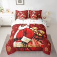 thumbnail image 2 of Homewish Santa Claus 7-Piece Twin Bedding Sets for Teens Boys Girls,Christmas Snowflake Bedding Comforter Set,Xmas Festival Gifts Breathable Sheet Sets,Luxury Bedroom Decor,Reversible, 2 of 8