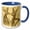 Blue/White, variant on 3drose, Studying the Sema Movement, 15oz Two-tone Black Mug