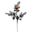 thumbnail image 3 of 22-Inch Halloween Pumpkin Twig Picks - Black Artificial Branches with Orange and Purple Pumpkins, Gothic Vase Filler and Table Floral Arrangement Decor, 3 of 9