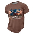 thumbnail image 2 of Vamuko 250 Anniversary Usa T-Shirt for Men Graphic American Flag 4th Of July Shirt Usa Flag Short Sleeve Patriot Pride Shirts Independence Day Red Blue and White Tees Coffee XL, 2 of 5