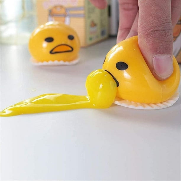 Ainiv 4 Pcs Vomissement Oeuf Jouet, Jouet Balle Anti-Stress au Jaune d'oeuf, Bal Ainiv 4 Pcs Vomissement Oeuf Jouet, Jouet Balle Anti-Stress au Jaune d'oeuf, Bal