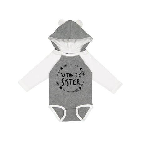 

Inktastic I m The Sister Gift Baby Girl Long Sleeve Bodysuit
