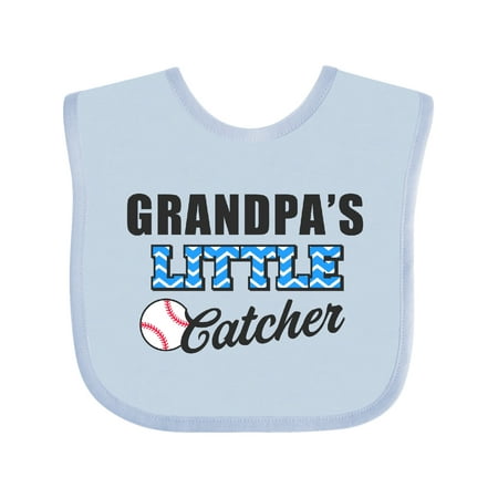 

Inktastic Baseball Grandpas Little Catcher Gift Baby Boy Bib