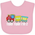 thumbnail image 3 of Inktastic 2nd Birthday Two Two Train Boys Baby Bib, 3 of 4