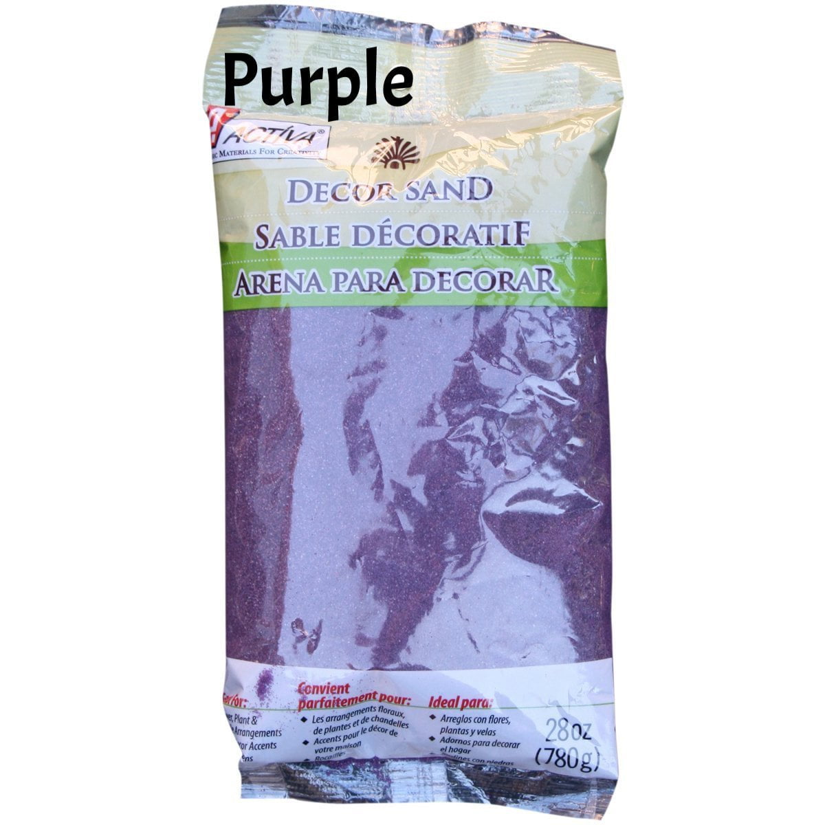 ACTÍVA 28 oz. Bag of Purple Decor Sand Decorative Colored Sand