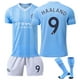 thumbnail image 1 of 23-24 Manchester City Kids Football Shirt No. 9 Haaland 23/ . 23/24 kids 24(130-140cm), 1 of 4