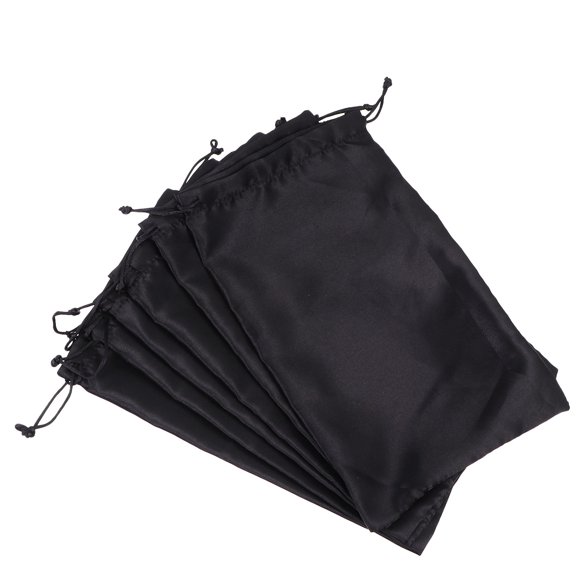 unbranded 6Ud Bolsa De Satén Para Extensiones De Cabello Con Cordón Regulable Para Casa