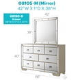 thumbnail image 3 of Glory Furniture Louis Phillipe G3175-D Dresser , Beige, 3 of 4