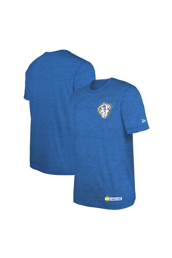 Men's New Era Heather Royal Los Angeles Rams 2024 NFL Training Camp T-Shirt