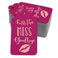 thumbnail image 1 of Inkdotpot Rose Gold Foil Paper Hang Tags Kiss The Miss Goodbye Bridal Shower Favor Tags 100 Pack, 1 of 6