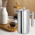 thumbnail image 1 of Elodie French Pressing Coffee Maker Bar Accessories Stainless Steel Portable Teapot 9.2x18.2cm 600ML, 1 of 8
