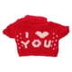 thumbnail image 2 of Ropa de muñeca de Navidad suéter de muñeca de invierno con capucha accesorios para muñecas conjunto de suéter de muñeca ropa para decoración de muñecas rojo, 2 of 6