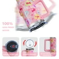 thumbnail image 4 of Valentine''s Day Gifts 40 Oz Tumbler with Handle and Straw, Pastel Hearts Stainless Steel Double Walled Vacuum Insulated Cup, Cute Anniversary Wedding Birthday Gifts for Women Girls (1 PC), 4 of 9