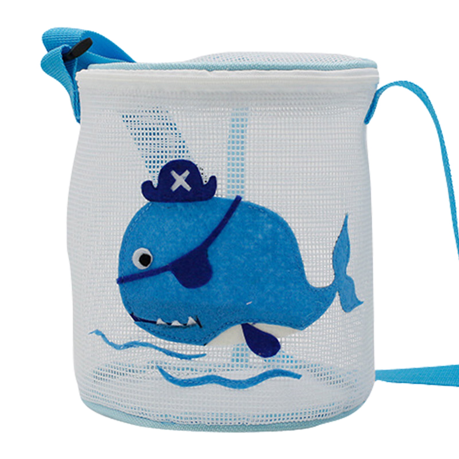 Topaty Beach Toy Mesh Beach Bag Kids Shell Collecting Bag Cartoon